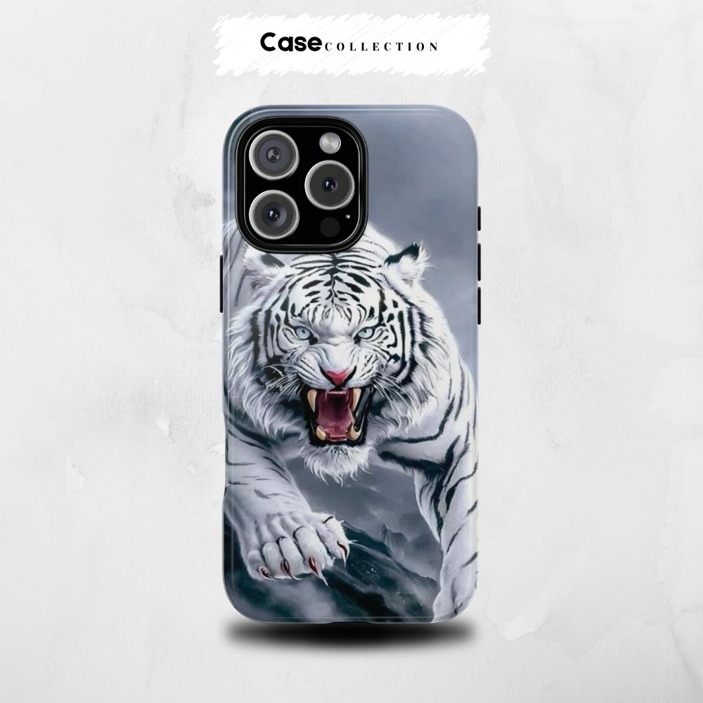 Étui Tigre Blanc Rugissant